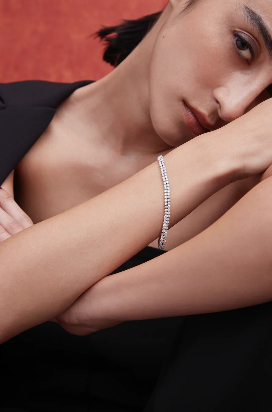 6.5ct Tennis Bracelet White Gold - Image 4